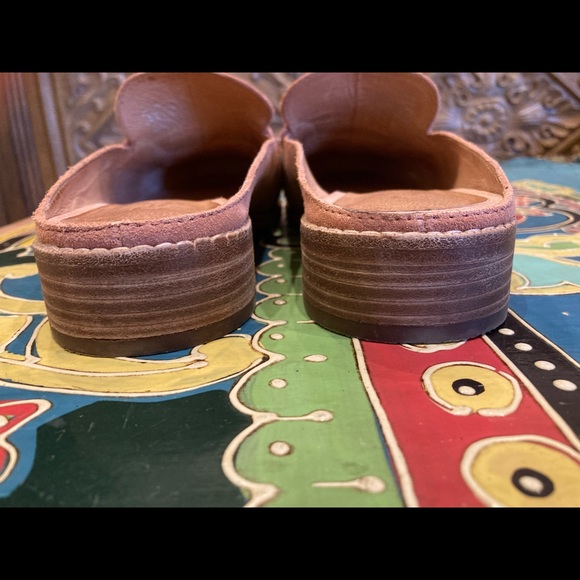 Madewell Pink Suede Slide Ons - Picture 7 of 8